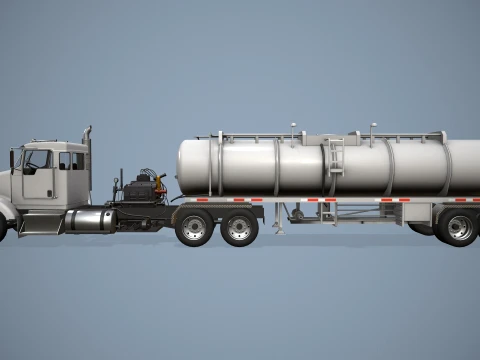 Kenworth T800 Oil Truck --173-- 3D Model