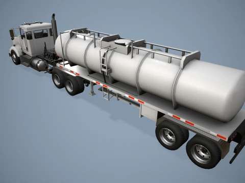 Kenworth T800 Oil Truck --173-- 3D Model