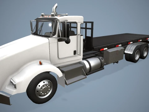 Kenworth T800 Platform Truck --174-- 3D Model