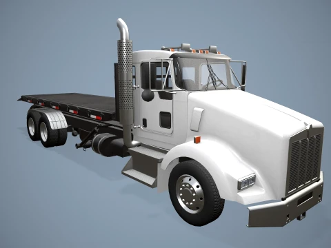 Kenworth T800 Platform Truck --174-- 3D Model
