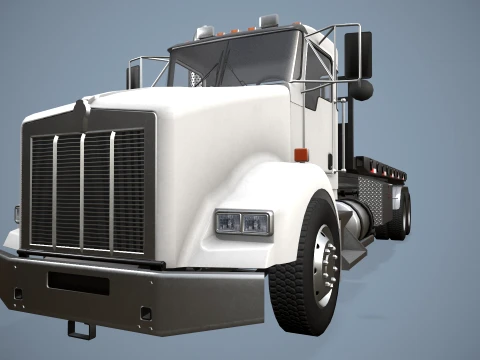 Kenworth T800 Platform Truck --174-- 3D Model