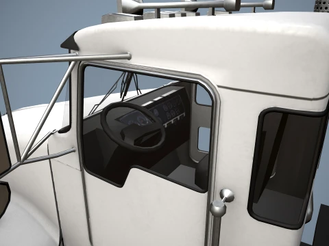 Kenworth T800 Platform Truck --174-- 3D Model