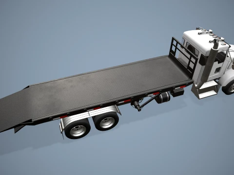 Kenworth T800 Platform Truck --174-- 3D Model