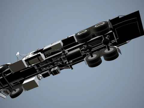 Kenworth T800 Platform Truck --174-- 3D Model