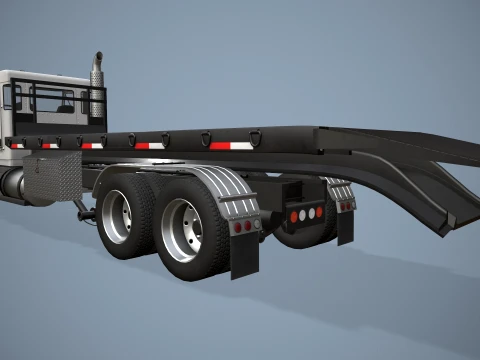 Kenworth T800 Platform Truck --174-- 3D Model
