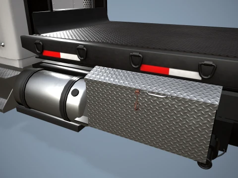 Kenworth T800 Platform Truck --174-- 3D Model