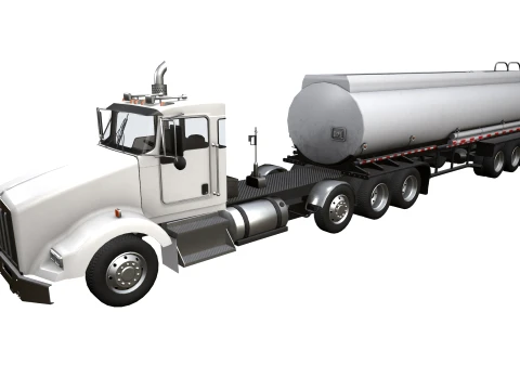 Rimorchio cisterna Kenworth T800 --175-- Modello 3D