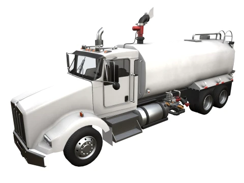Camion cisterna per acqua Kenworth T800 --176-- Modello 3D