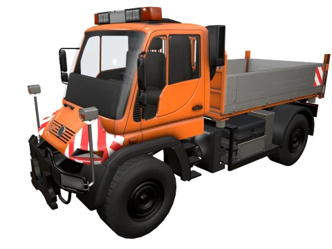 Autocarro con cassone ribaltabile Unimog U500 --177-- Modello 3D
