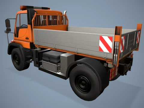 Unimog U500 Dump Truck --177-- 3D Model