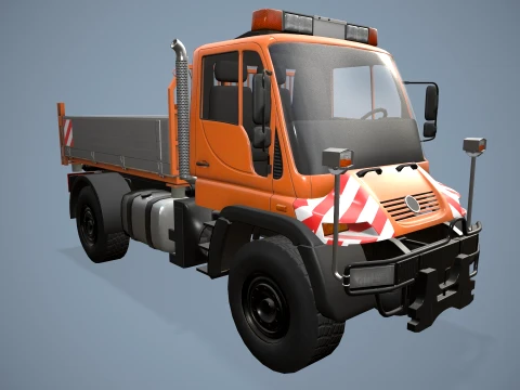 Unimog U500 Dump Truck --177-- 3D Model