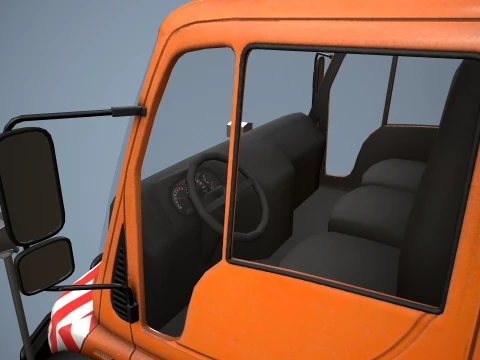 Unimog U500 Dump Truck --177-- 3D Model