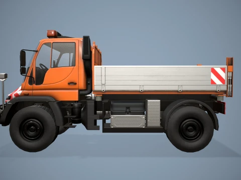 Unimog U500 Dump Truck --177-- 3D Model