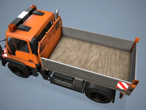 Unimog U500 Dump Truck --177-- 3D Model
