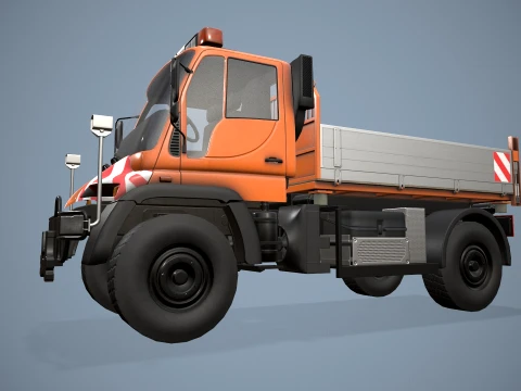 Unimog U500 Dump Truck --177-- 3D Model