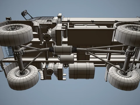 Unimog U500 Dump Truck --177-- 3D Model