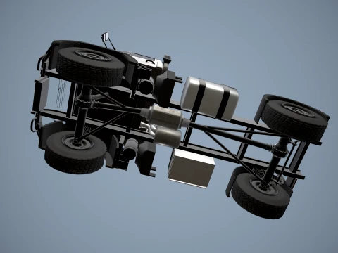 Unimog U500 Chassis --178-- 3D Model