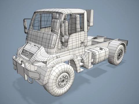 Unimog U500 Chassis --178-- 3D Model