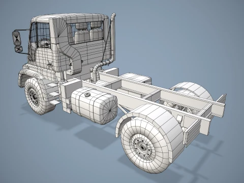 Unimog U500 Chassis --178-- 3D Model