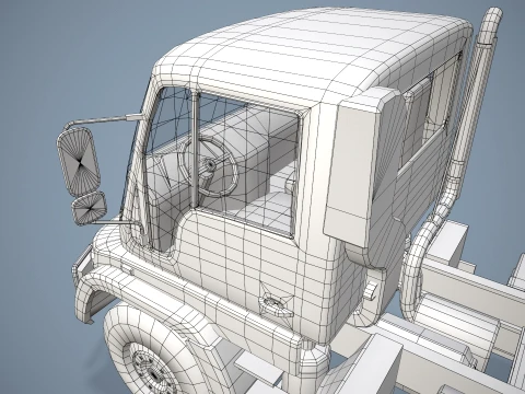 Unimog U500 Chassis --178-- 3D Model