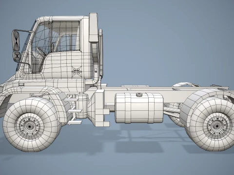 Unimog U500 Chassis --178-- 3D Model