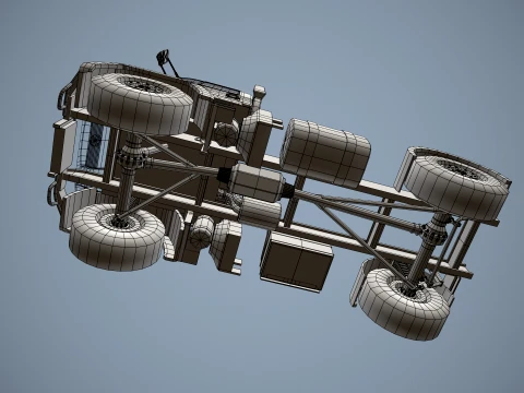 Unimog U500 Chassis --178-- 3D Model