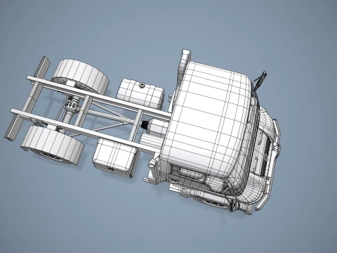 Unimog U500 Chassis --178-- 3D Model