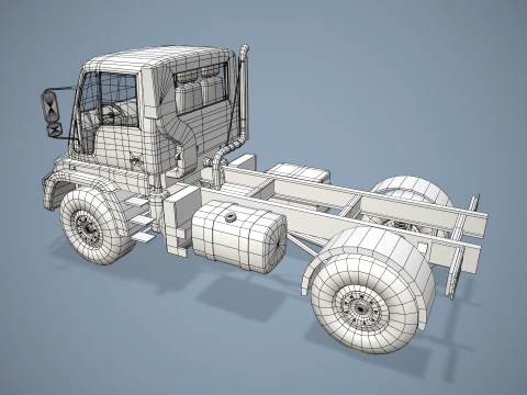 Unimog U500 Chassis --178-- 3D Model