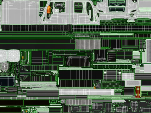 Unimog U500 Chassis --178-- 3D Model