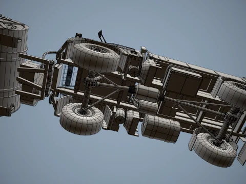 Unimog U500 Snow Plow Truck --180-- 3D Model