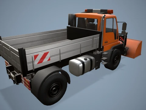 Unimog U500 Front Loader Truck --182-- 3D Model