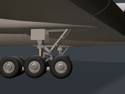Airplane Tu-154 Blank Livery with LODs --183-- 3D Model