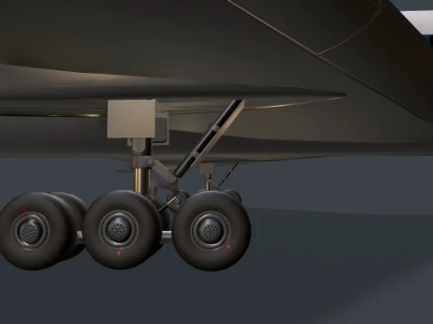 Airplane Tu-154 USSR Livery with LODs --184-- 3D Model