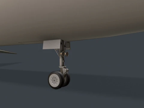 Airplane Tu-154 Russia Livery with LODs --185-- 3D Model