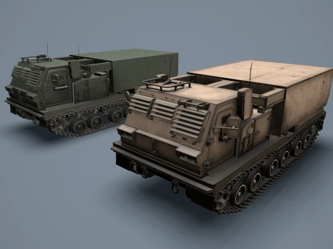 Multiple Launch Rocket System M270 --186-- 3D Model