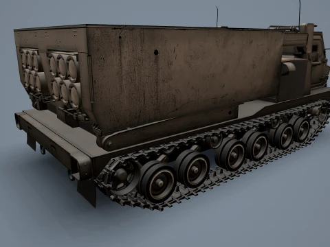 Multiple Launch Rocket System M270 --186-- 3D Model