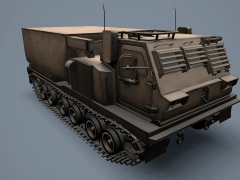 Multiple Launch Rocket System M270 --186-- 3D Model