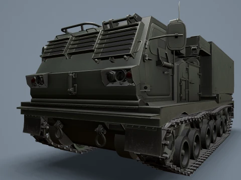 Multiple Launch Rocket System M270 --186-- 3D Model