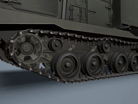 Multiple Launch Rocket System M270 --186-- 3D Model
