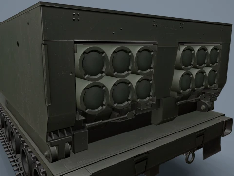 Multiple Launch Rocket System M270 --186-- 3D Model