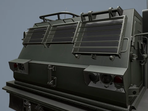 Multiple Launch Rocket System M270 --186-- 3D Model