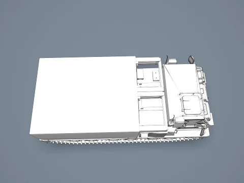 Multiple Launch Rocket System M270 --186-- 3D Model