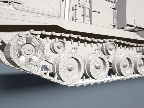 Multiple Launch Rocket System M270 --186-- 3D Model