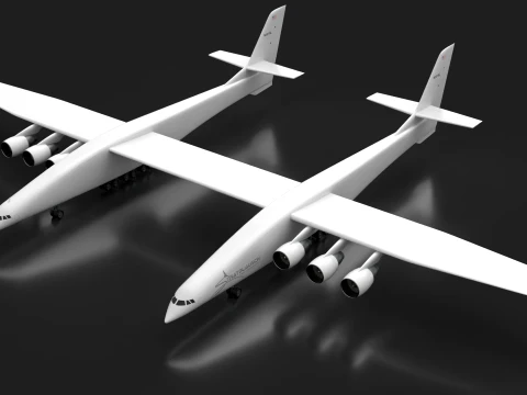 Stratolaunch Aircraft --187-- 3D Model