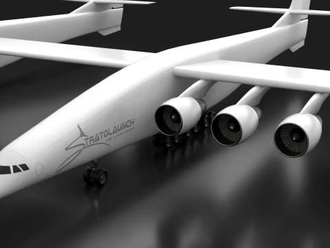 Stratolaunch Aircraft --187-- 3D Model