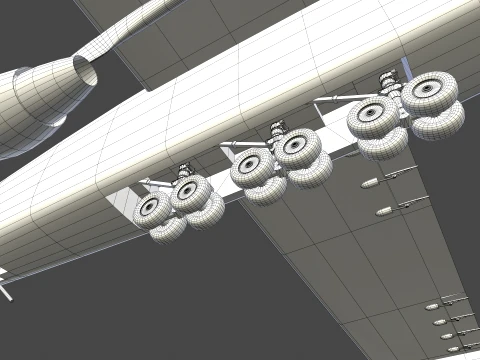 Stratolaunch Aircraft --187-- 3D Model