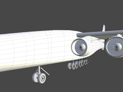Stratolaunch Aircraft --187-- 3D Model