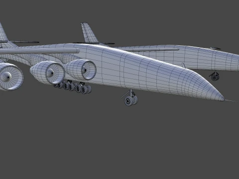 Stratolaunch Aircraft --187-- 3D Model