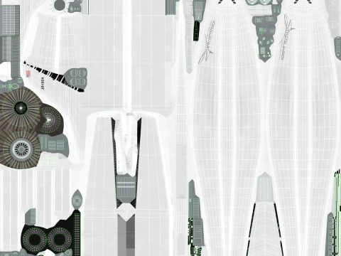 Stratolaunch Aircraft --187-- 3D Model