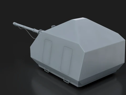 Ship Cannon A-190-1 --208-- 3D Model